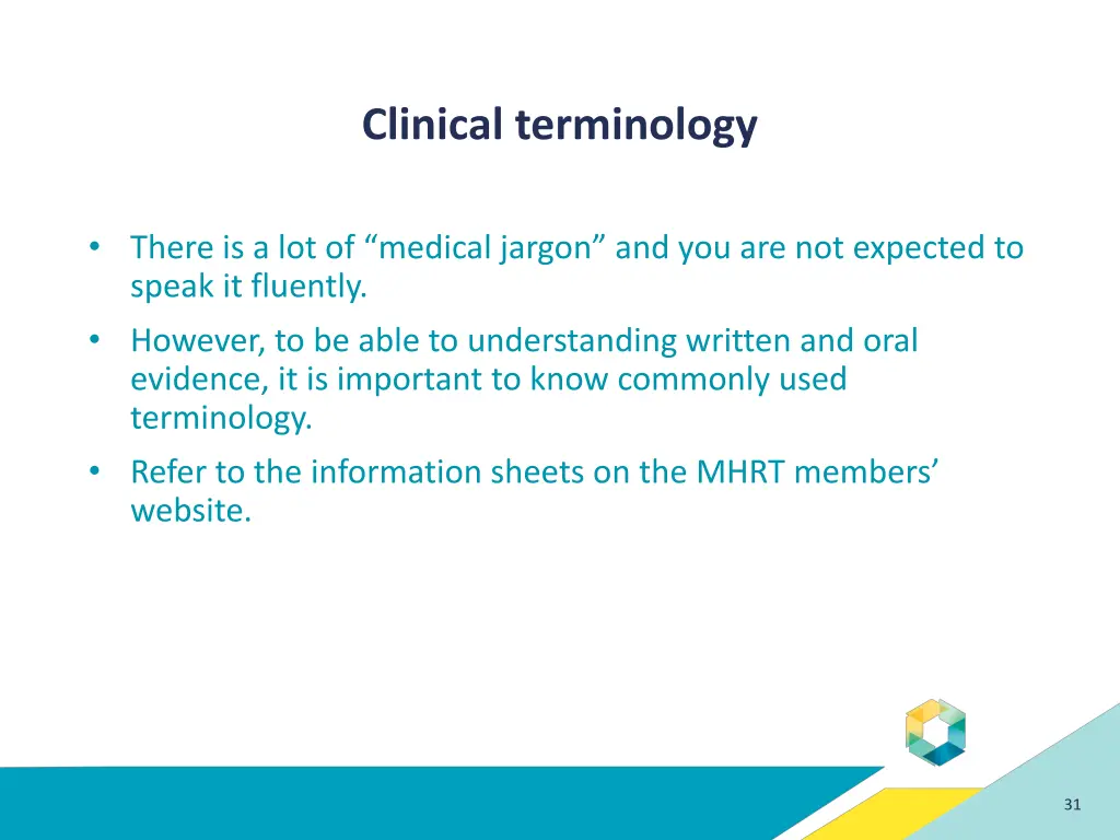 clinical terminology