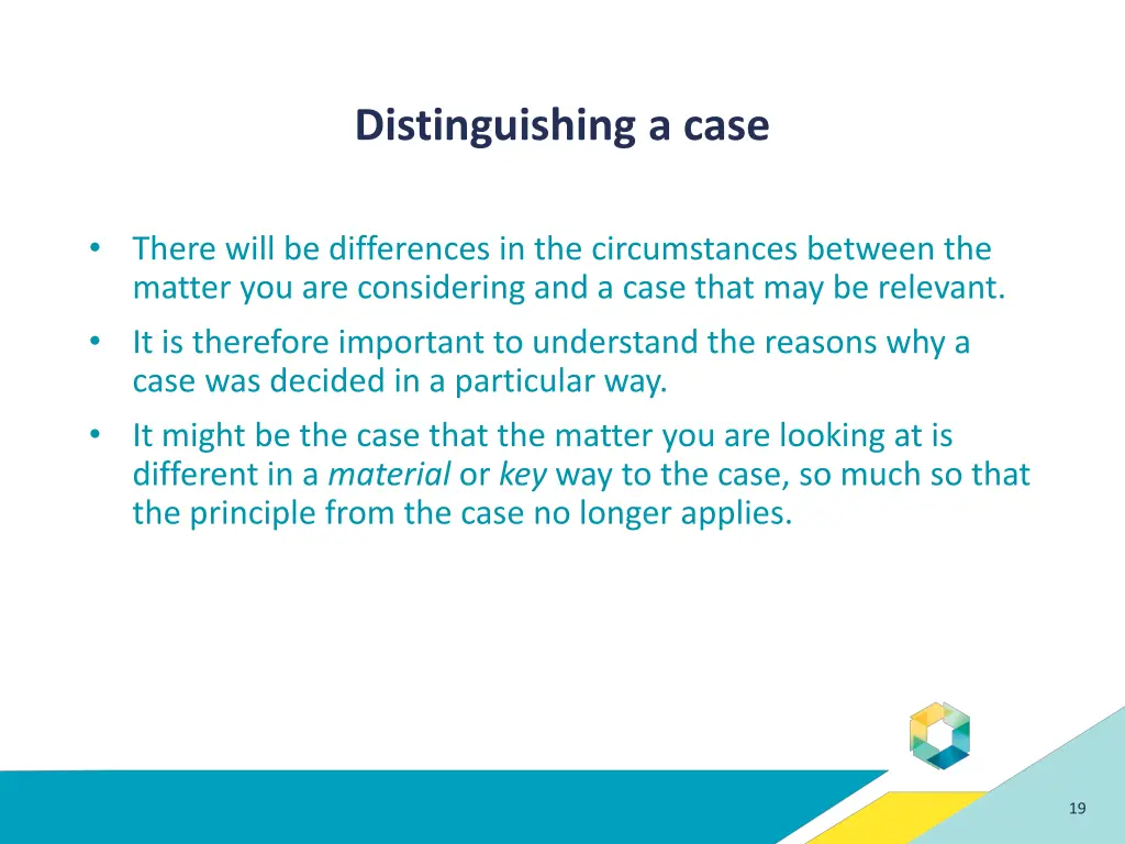 distinguishing a case