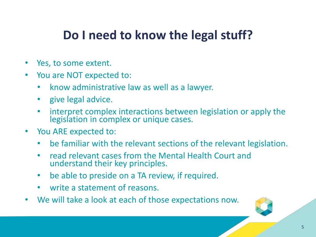 do i need to know the legal stuff