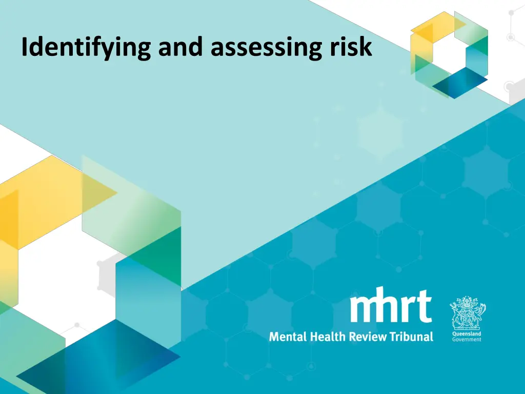 identifying and assessing risk