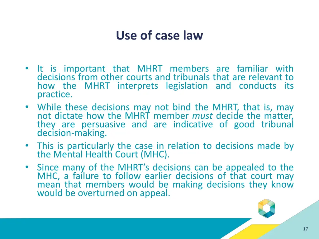 use of case law