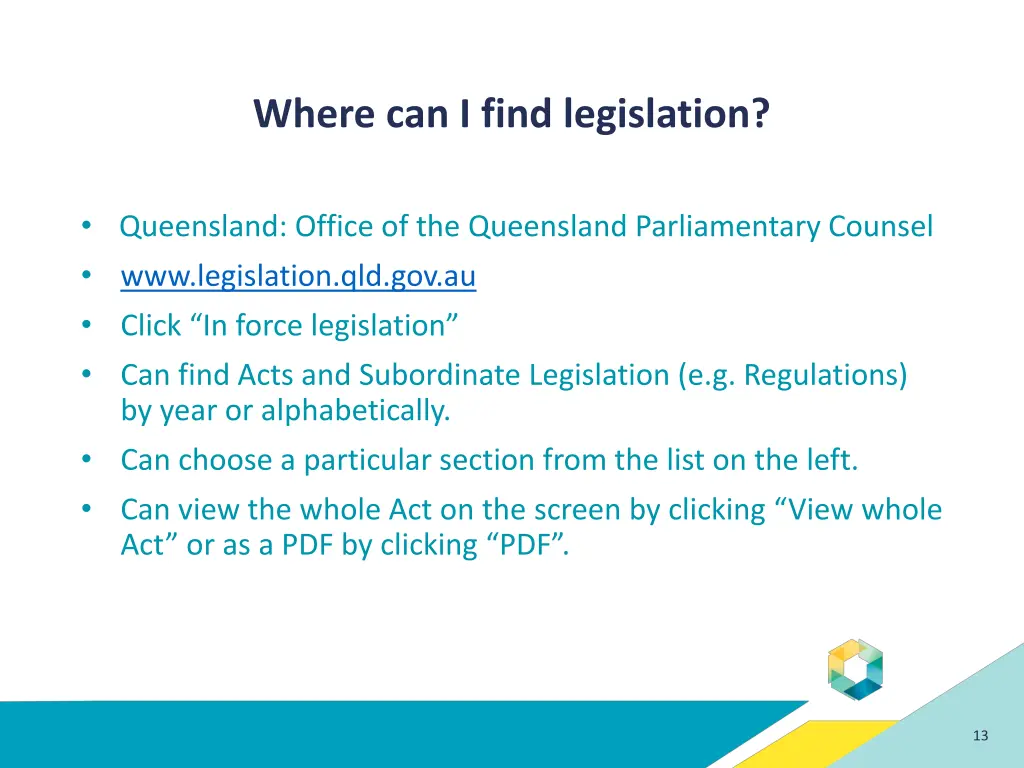 where can i find legislation