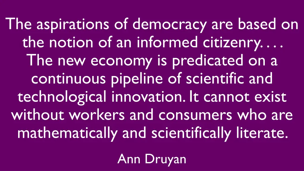 the aspirations of democracy are based