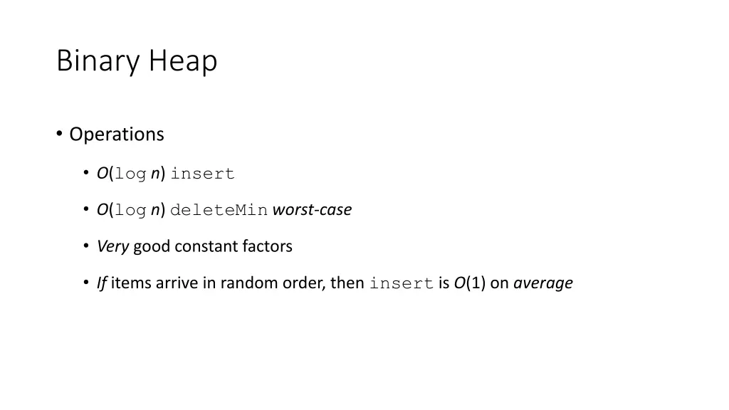 binary heap