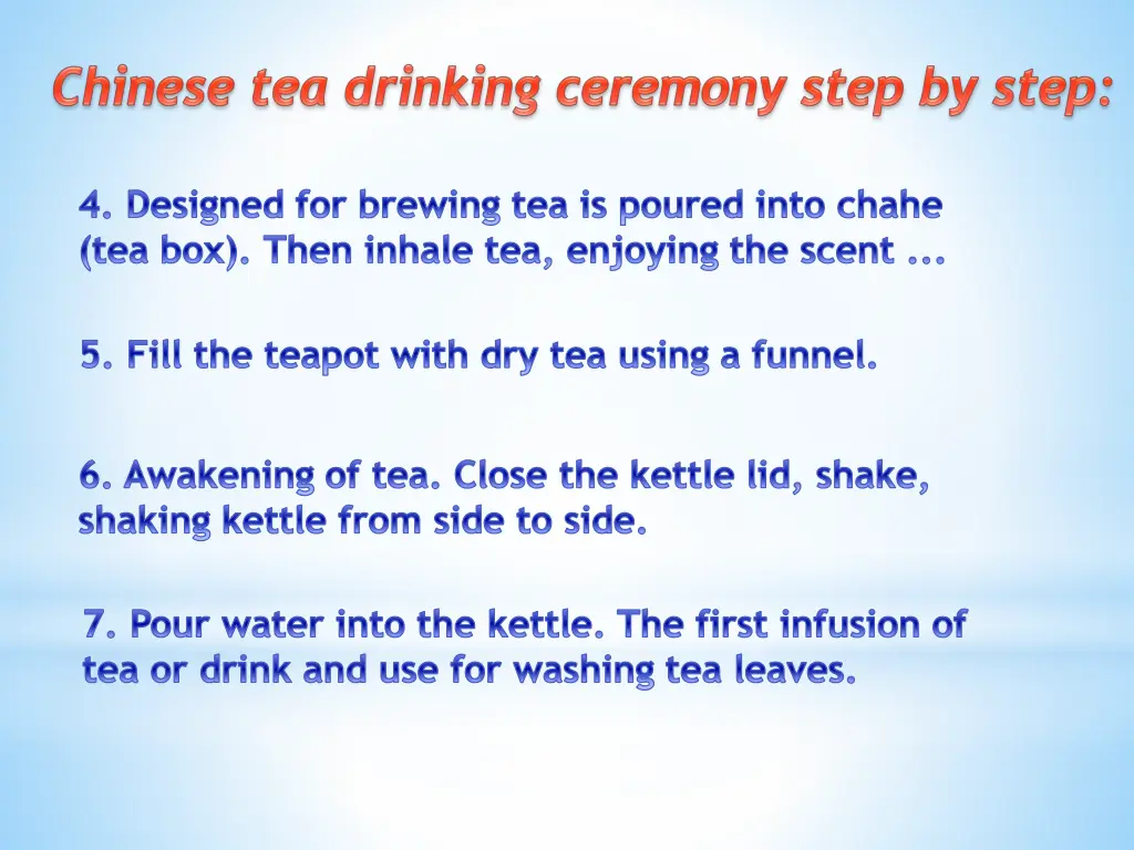 4 designed for brewing tea is poured into chahe