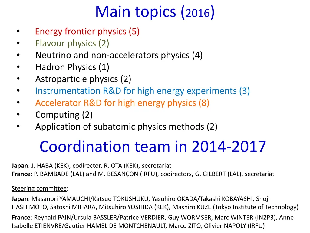 main topics 2016