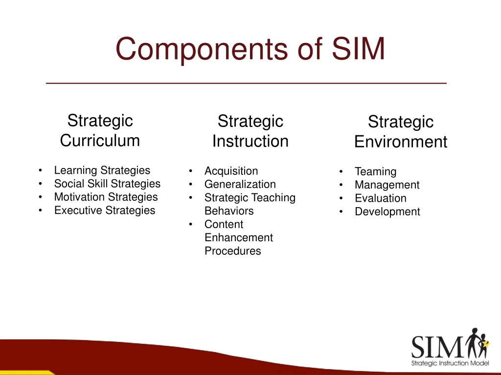 components of sim