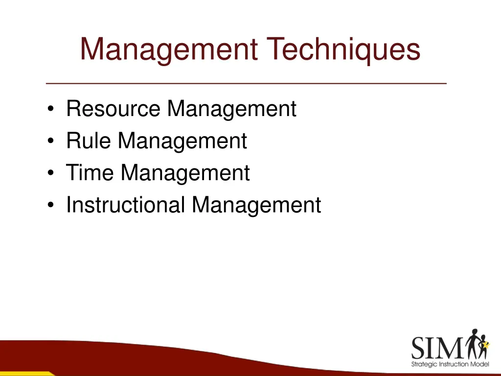 management techniques
