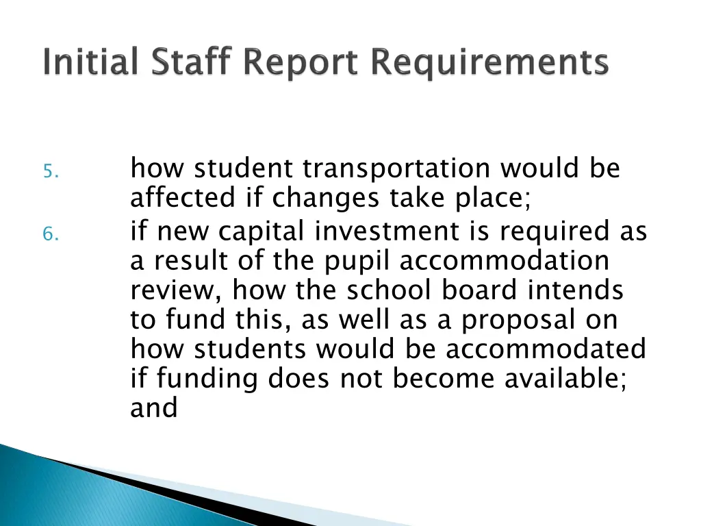 how student transportation would be affected