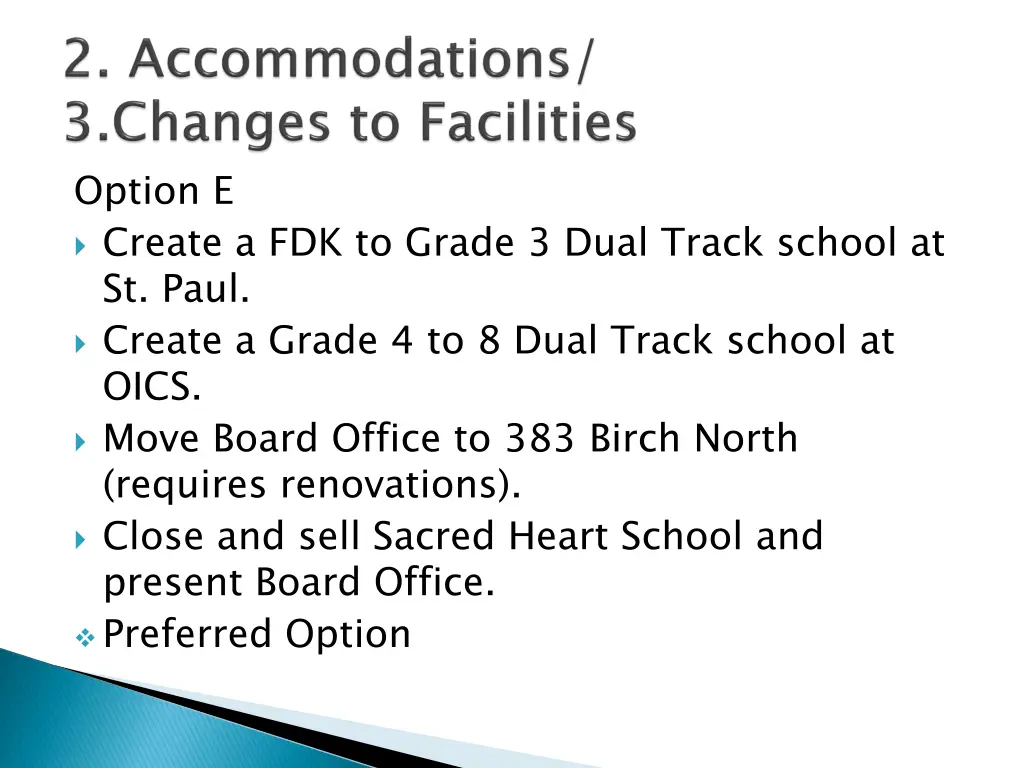 option e create a fdk to grade 3 dual track