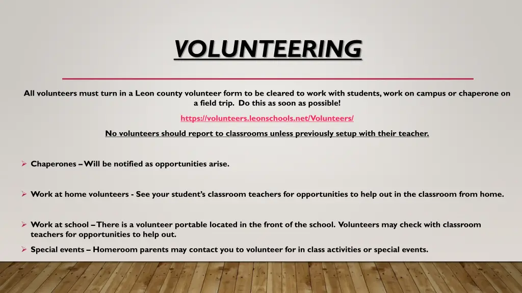 volunteering