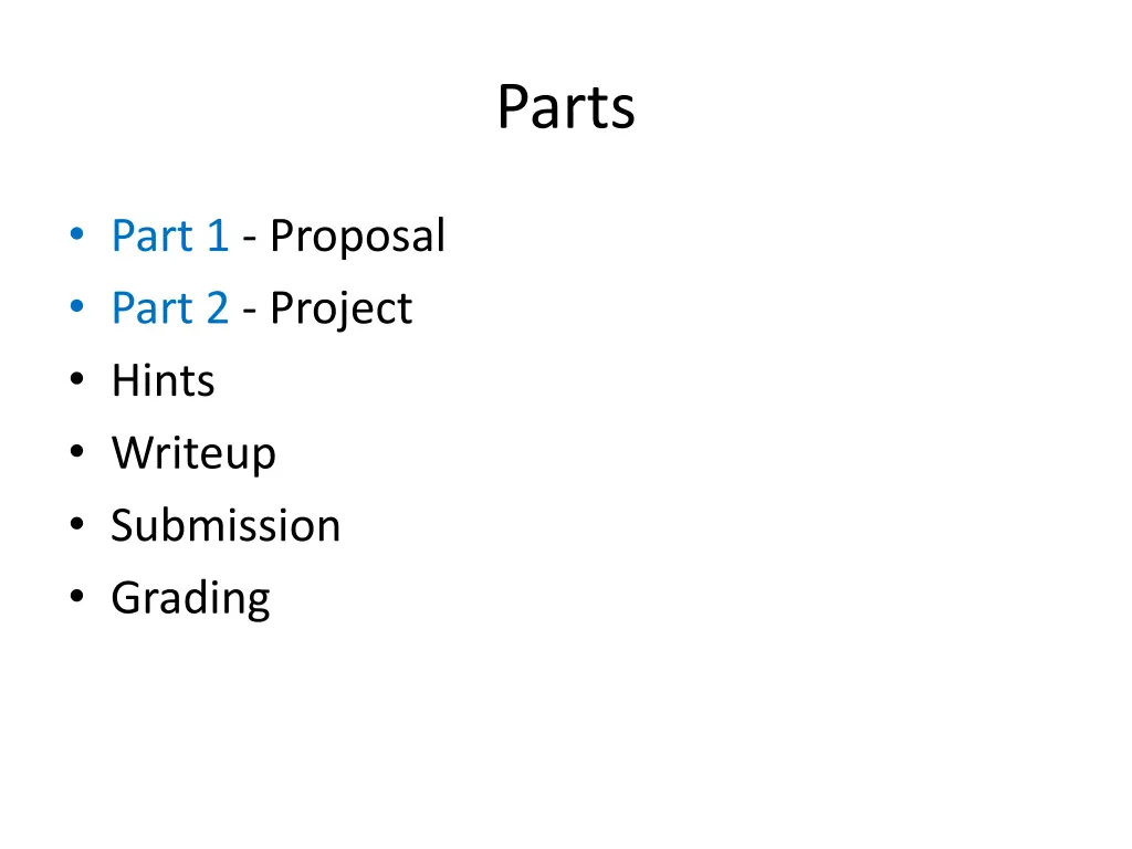 parts