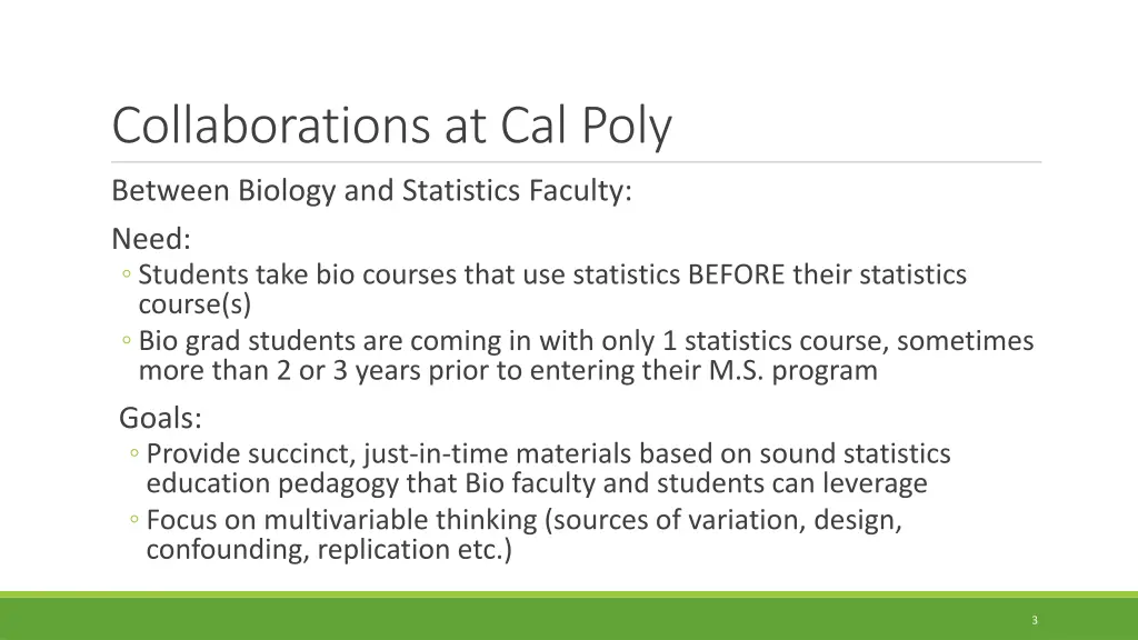 collaborations at cal poly