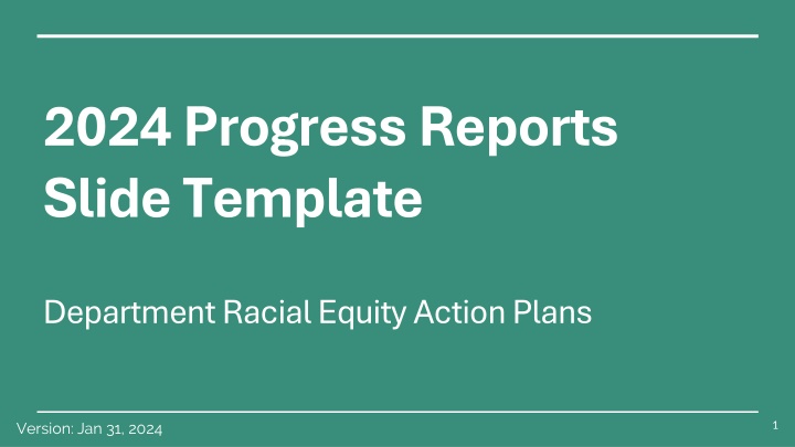 2024 progress reports slide template