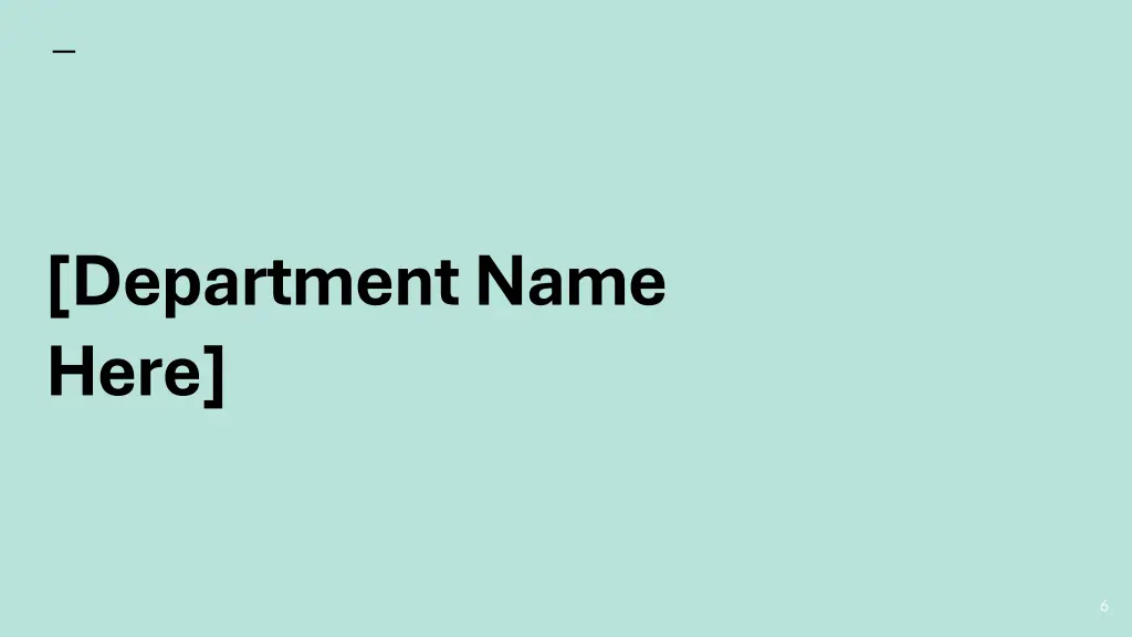 department name here