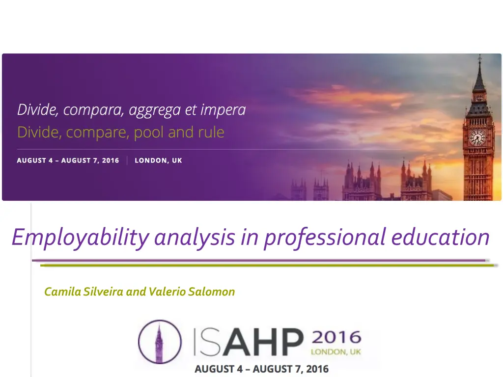 employability analysis in professional education