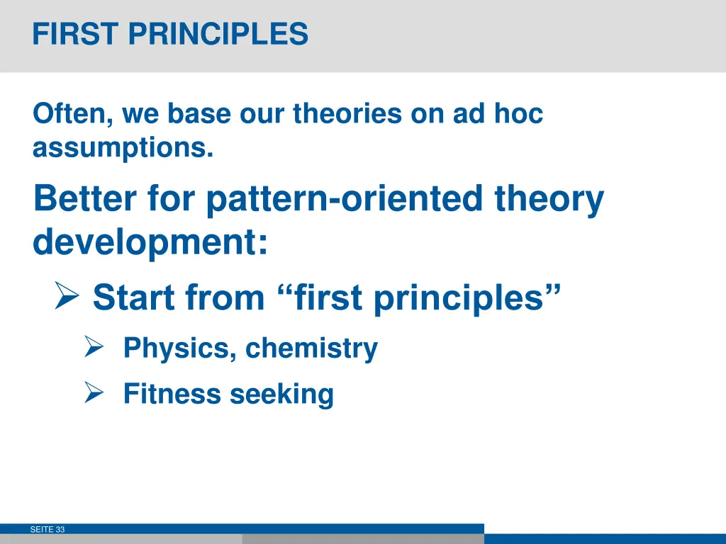 first principles