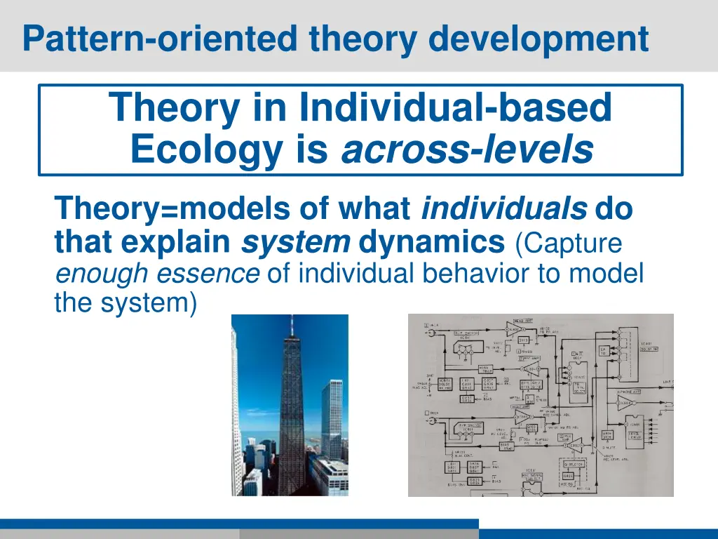 pattern oriented theory development