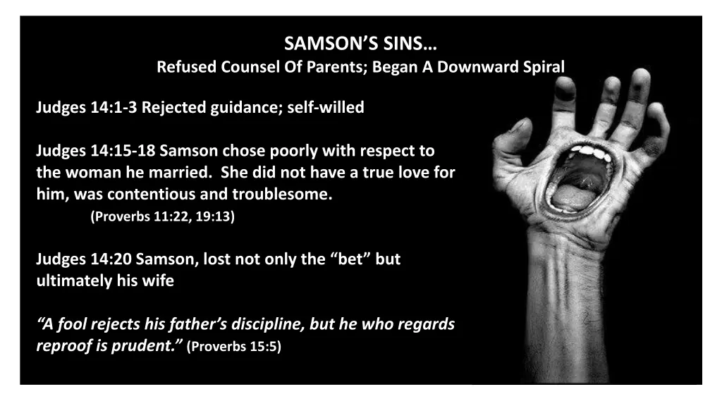 samson s sins