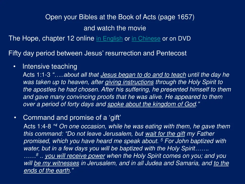 open your bibles at the book of acts page 1657