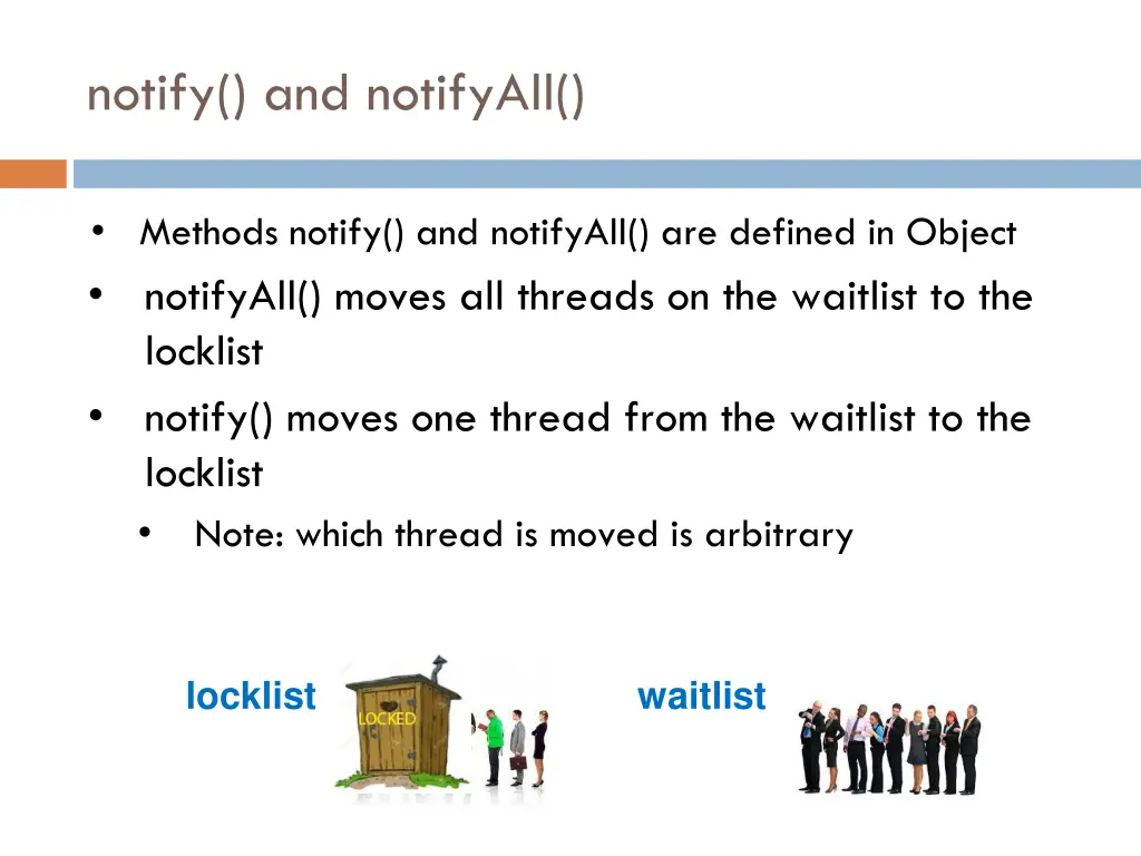 notify and notifyall