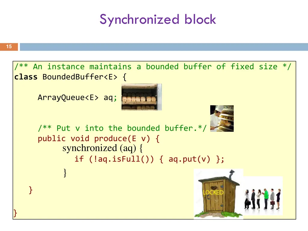 synchronized block