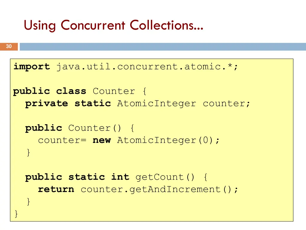 using concurrent collections 1