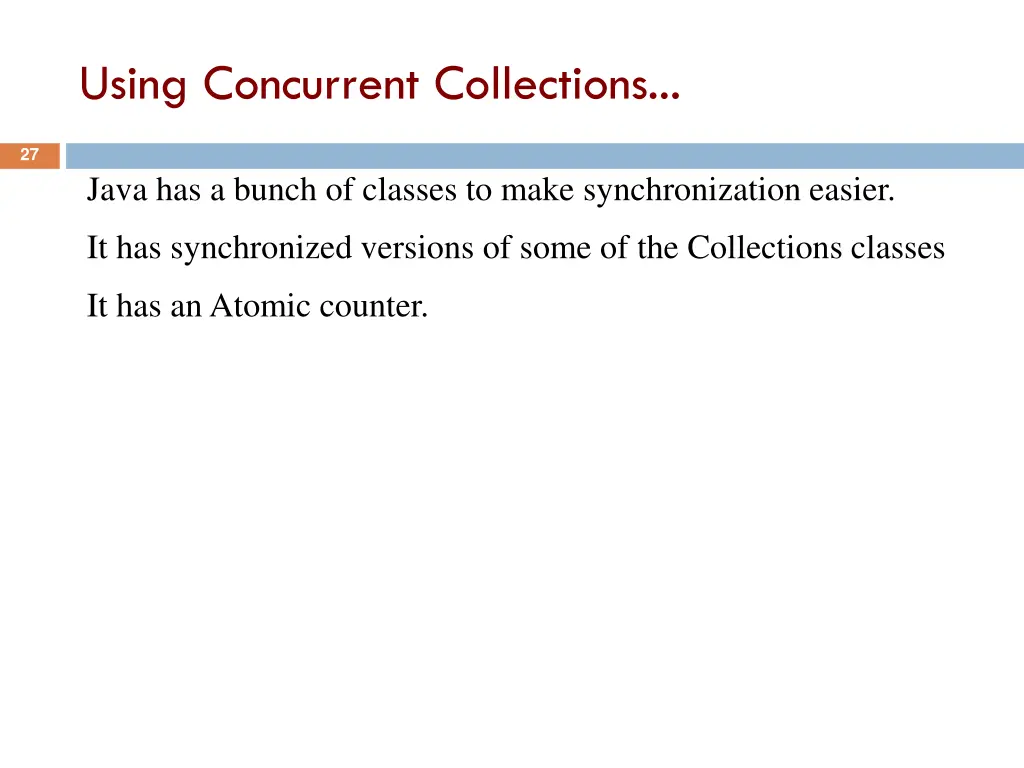 using concurrent collections