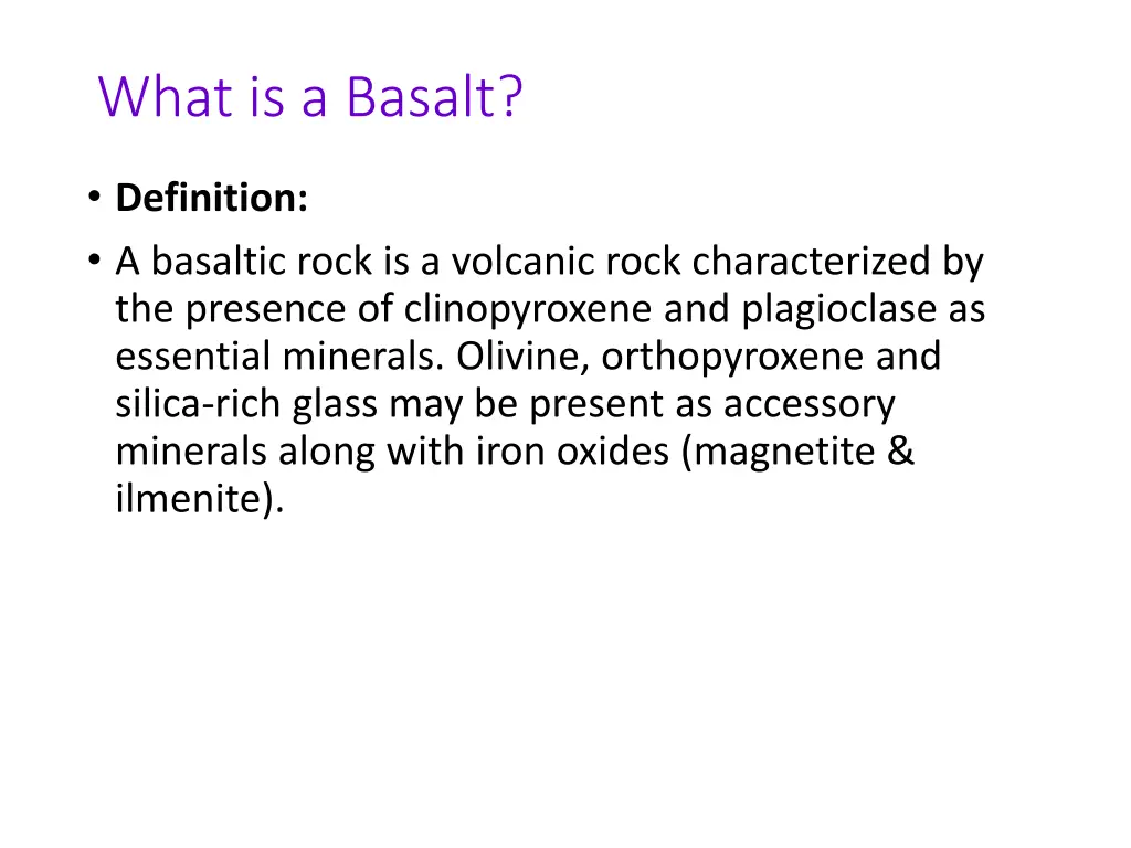 what is a basalt