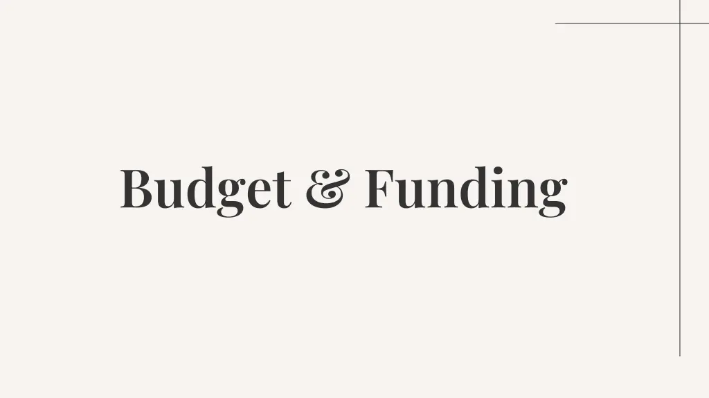budget funding