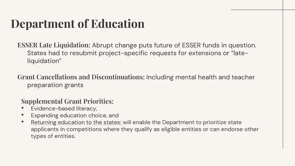 department of education 1