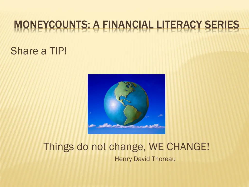 moneycounts a financial literacy series 2