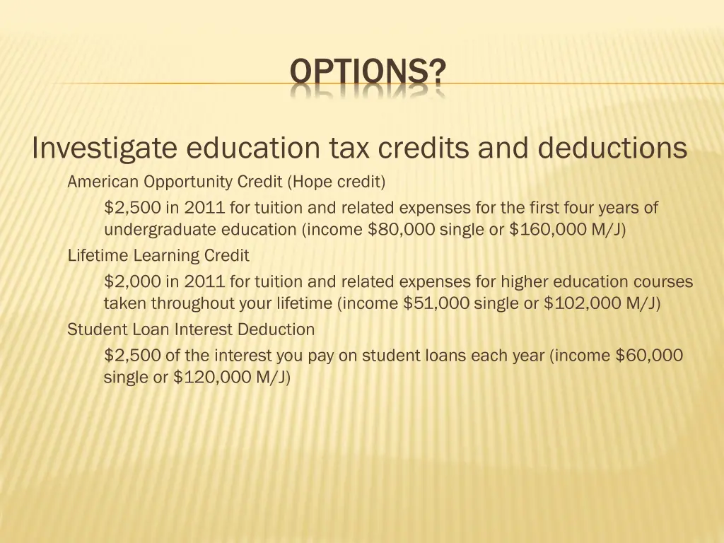 options 5
