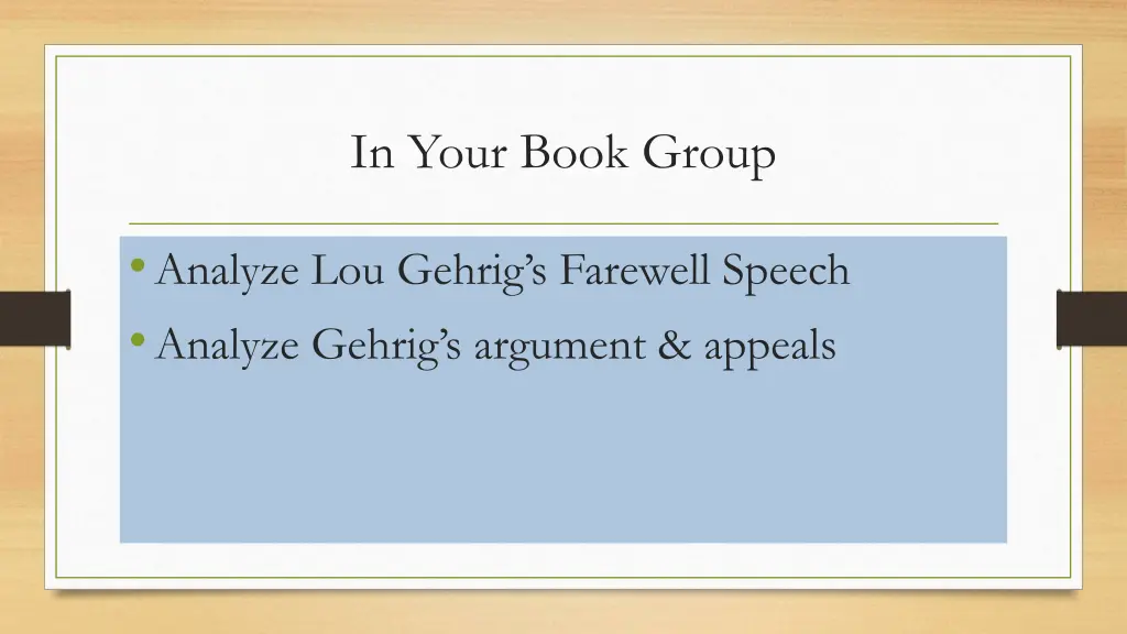 in your book group 1