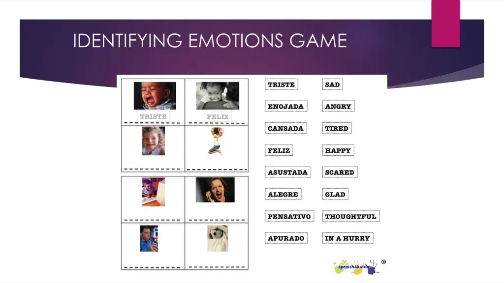 identifying emotions game