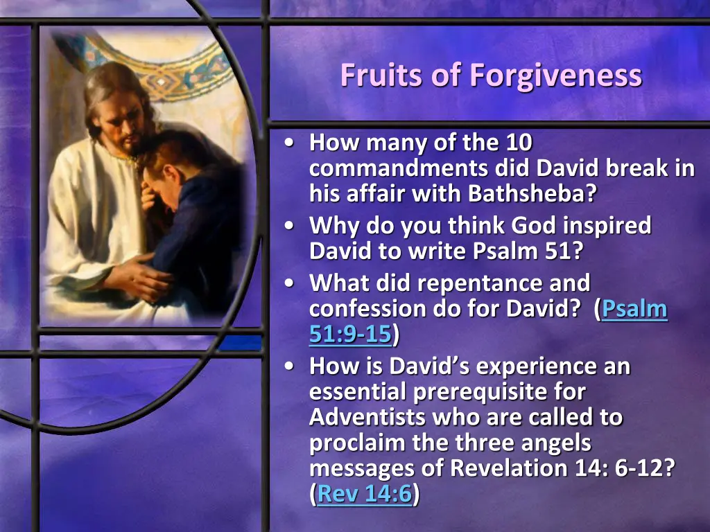fruits of forgiveness