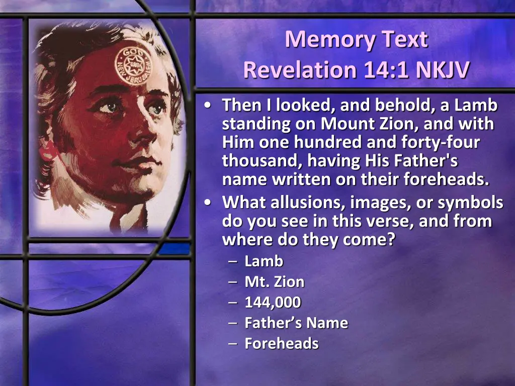 memory text revelation 14 1 nkjv