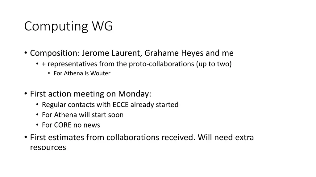 computing wg