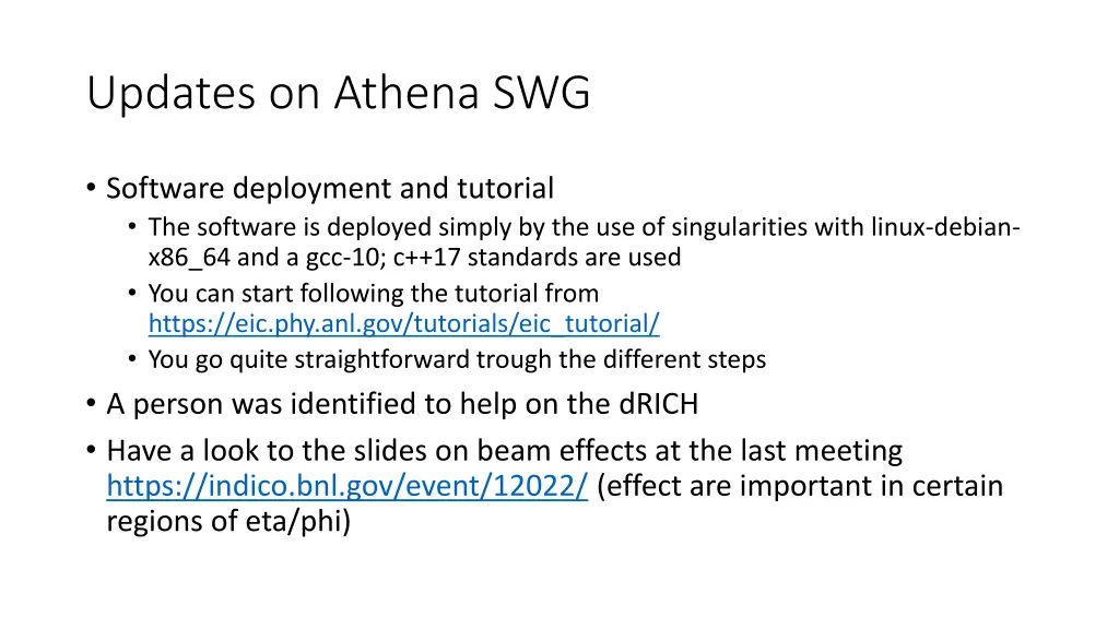 updates on athena swg