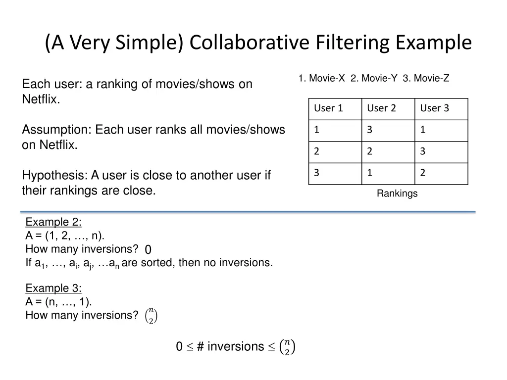 a very simple collaborative filtering example 6