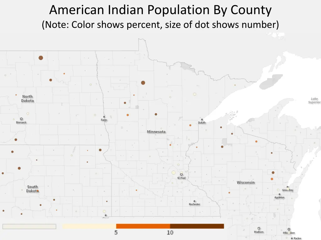 american indian population by county note color
