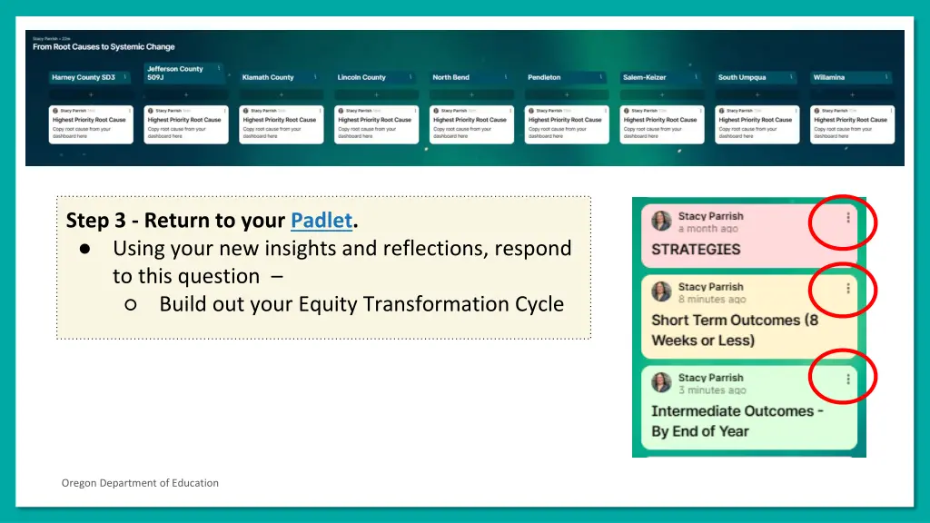 step 3 return to your padlet using your