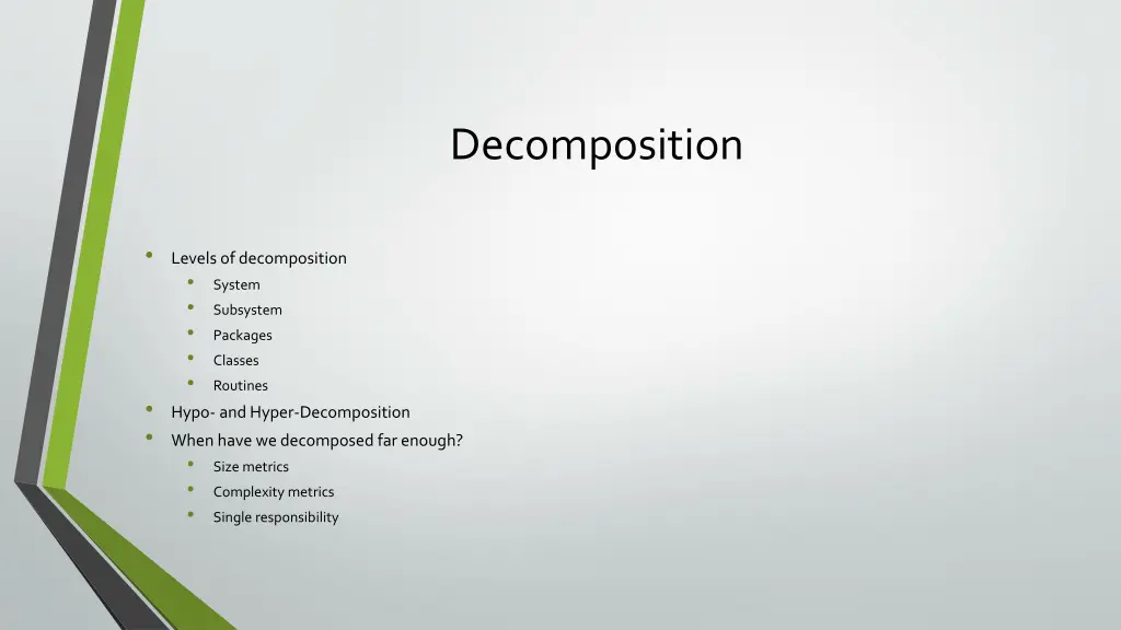 decomposition