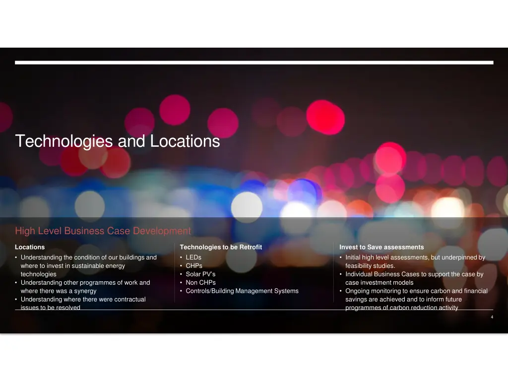 technologies and locations