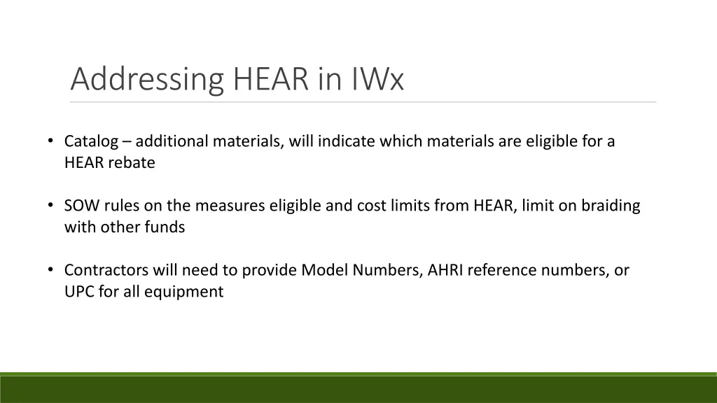 addressing hear in iwx