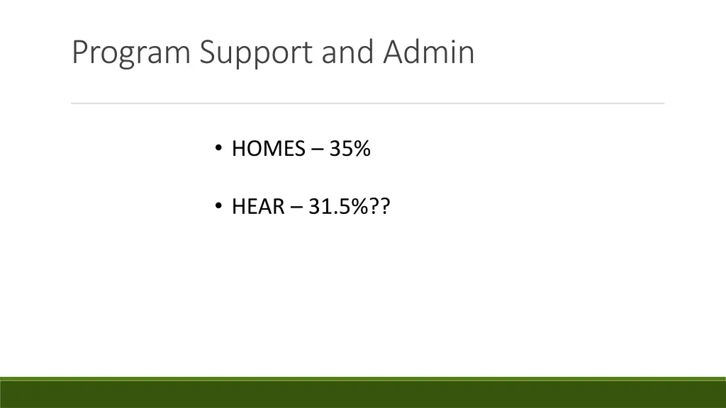 program support and admin