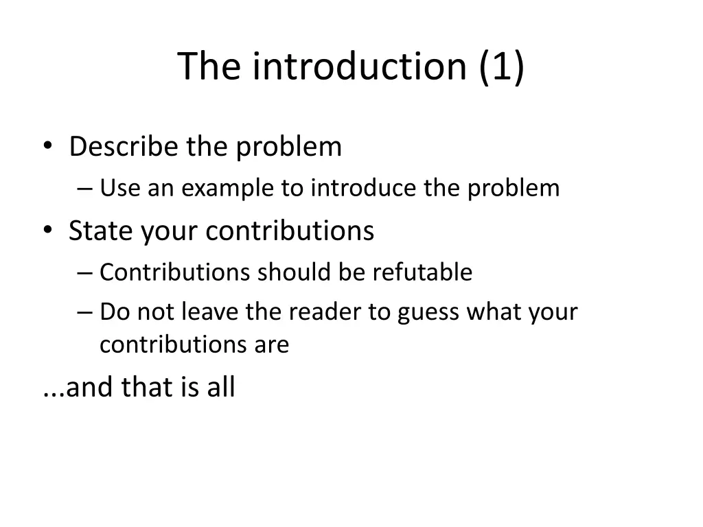 the introduction 1