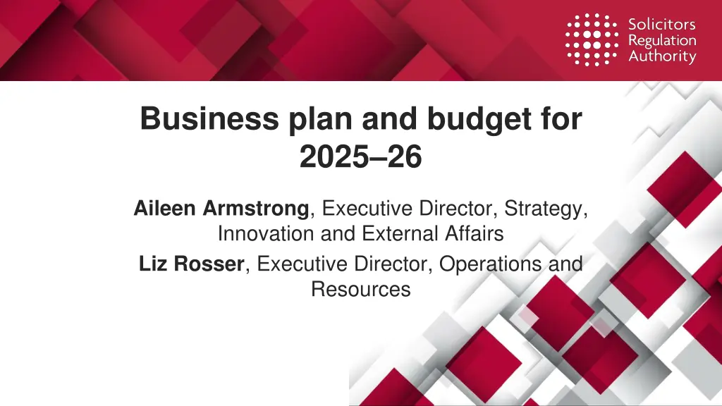 business plan and budget for 2025 26