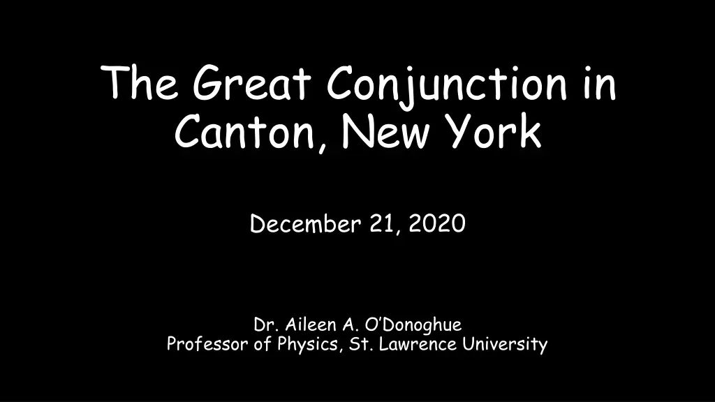 the great conjunction in canton new york