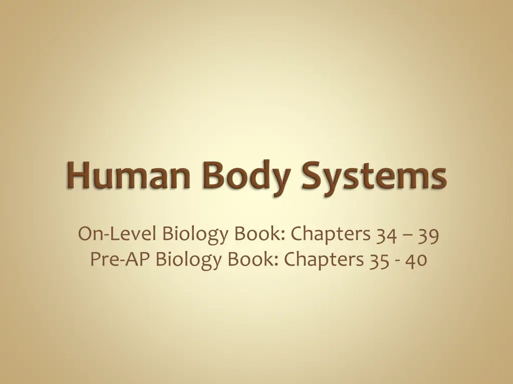 on level biology book chapters
